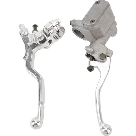 Par de manetas de freno/embrague hidráulicas de aluminio - Compatibles con CR125R/CR250R/CR500R CRF150R/CRF250R/CRF250X CRF450R/CRF450X