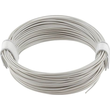 econ connect KL004WS10 Fil de câblage 1 x 0.04 mm² blanc 10 m C892342