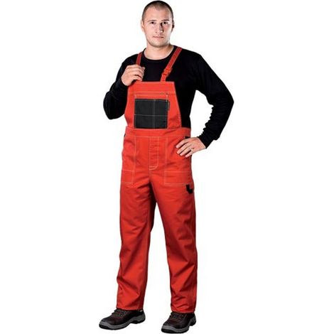 Arbeitslatzhose in versch. Farben rot 52