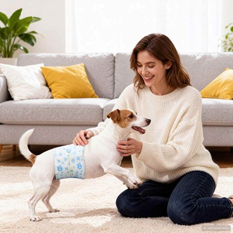 Einweg-Hundewindel für Rüden 30 pcs Weiß XS