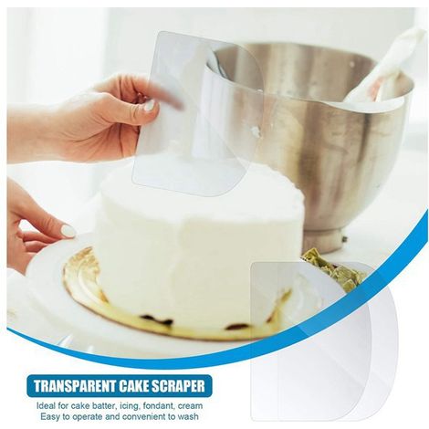 Transparentes Material: PVC-Cremeschaber, flexibler Kunststoff-Kuchenschaber, Gebäckschaber.