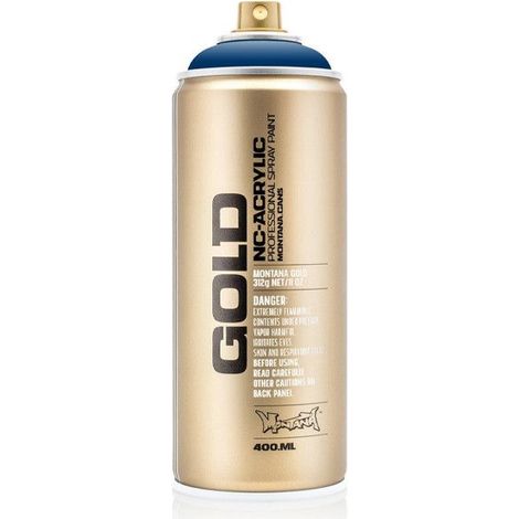 Bombe de peinture - Gold - Acrylique - Ultramarine - G5080 - 400ml - Montana Cans