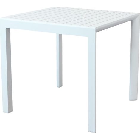 ALBEN - tavolo con struttura in alluminio 80 x 80 (1/4)