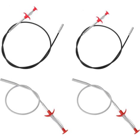 Drain Unclogging Tool with 4 Stainless Steel Claws