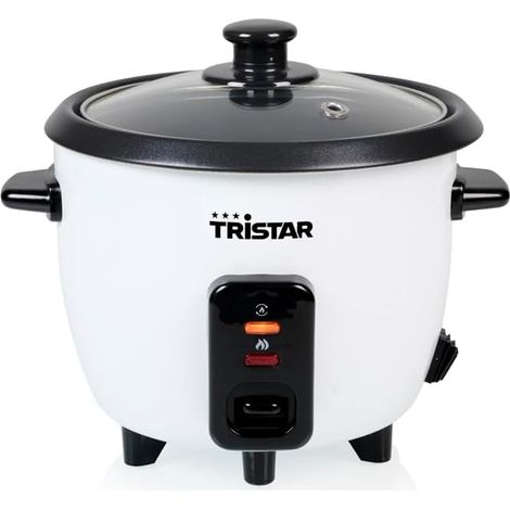 Cuiseur à Riz 0,6 L, Cuve Intérieure Antiadhésive, Maintien au Chaud et Arrêt Automatique, Format Compact, Avec Gobelet Doseur et Cuillère, 300 W, RK-6142 (1/5)