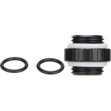 Raccord de refroidissement à eau, cuivre durable, petit et compact, remplaçable, fournitures PC, noir (1/5)