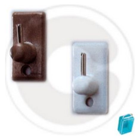 cf 4 pcs de supports en plastique adhA sif bronze pour support de rideau bris-bris