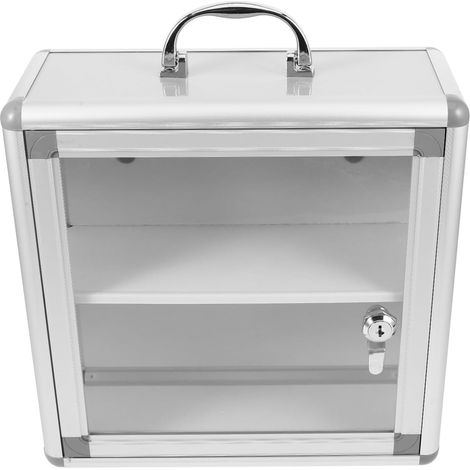 Double Compartment Metal Wall Mounted Medicine Cabinet for