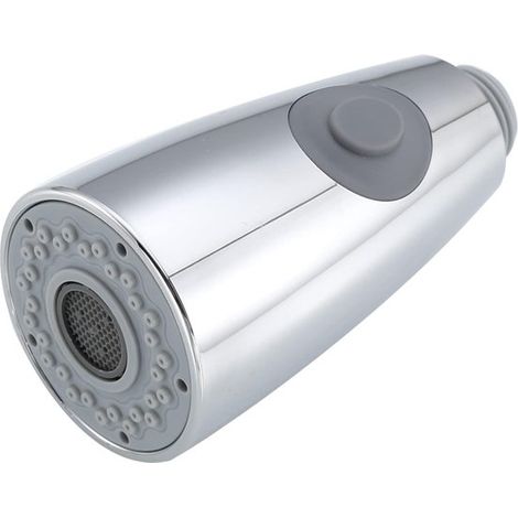 Tête de pulvérisation pour robinet de cuisine, double fonction, raccord G1/2, pour robinet extractible, filtre et évier, pièce de rechange, nickel brossé (1/5)
