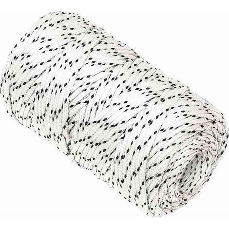 Corda  Fune Intrecciata per Barca Bianca 2mm x 100m Poliestere (1/5)