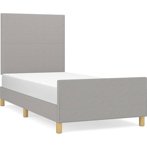 Maison Exclusive - Giroletto senza Materasso Grigio Chiaro 80x200 cm Tessuto (1/5)