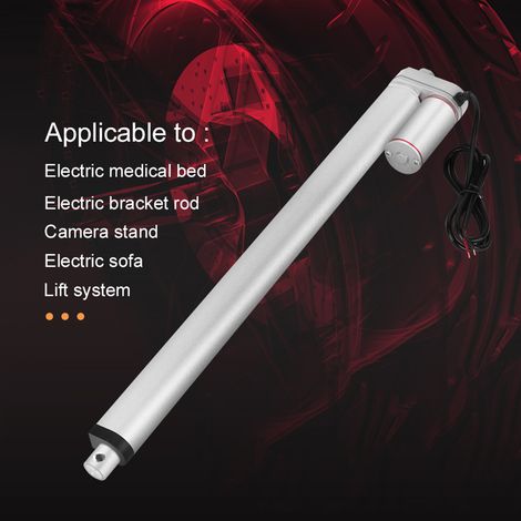 Perche télescopique linéaire 12 V avec course de 400 mm (1/5)