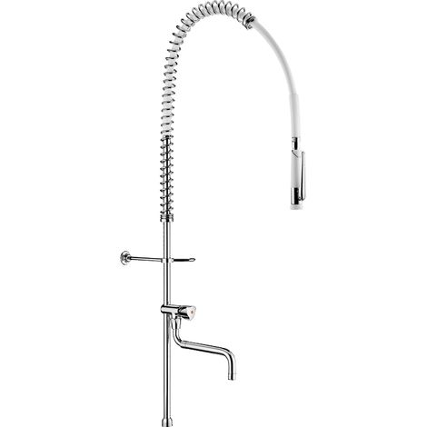 Delabie Lave-vaisselle + bras de lavage 433000 sans bras, sortie télescopique + tube de montée long (1/3)