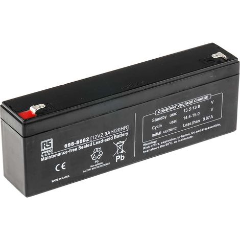 Batterie au plomb étanche RS PRO 12V 2.9Ah cyclique ( Prix pour 1 )