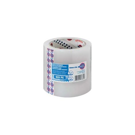 NASTRO ADESIVO IN POLIETILENE TRASPARENTE USO ESTERNO (920 PE)- - mm.100 x 25 mt. - 2 pezzi EUROCEL