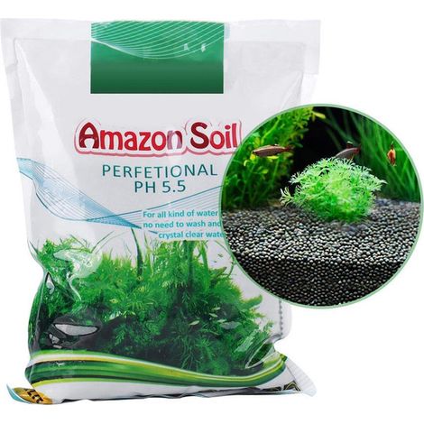 Sable de Substrat d'Aquarium Sol Complet pour Plantes Aquatiques et Crevettes pH 5.5 (1/5)