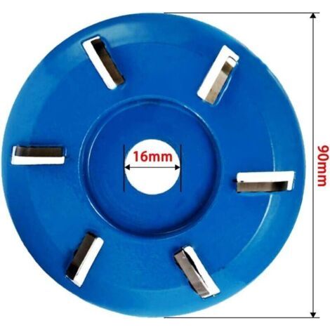 QORVA-Disque à sculpter le bois, fraise 90 mm, 6 disques à sculpter en carbure turbo pour le travail du bois (6 dents) (1/3)