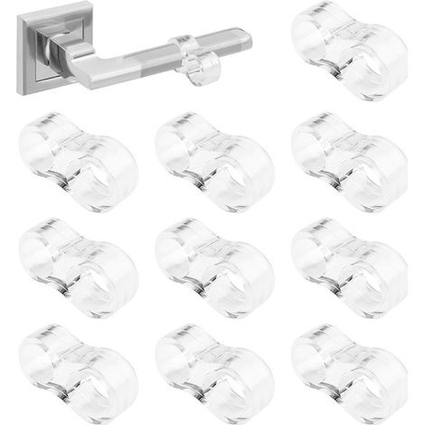 Türstopper,10 Stück,Türgriffschutz aus Silikon und PVC,Türstopper für den Innenbereich,Schützt Wände und Möbel (1/5)