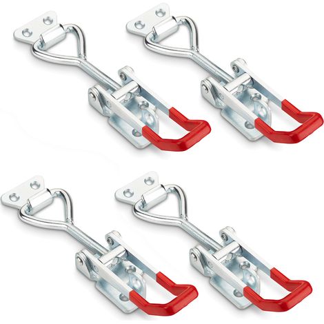 4er Set SOTECH Spannverschluss M8 (Haltekraft 600 Kg, abschließbar) Stahl verzinkt verstellbare Schnalle