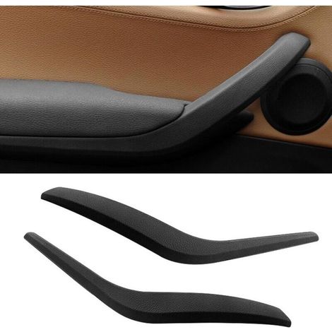 2PCS Compatible with BMW X1 E84 2008-2015, 6d, 16i, 18d, 18dX, 18i, 20d, 20dX, 20i, 20iX, 23dX, 25dX, 25iX Interior Door Handle Left and Right - Black (1/4)