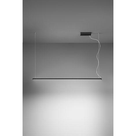 Suspension Led 35W Design Moderne Aluminium Noir Mat Technologie Cct Dimmable Avec Roson Décentralisé Pour Environnements Élégants Par Perenz
