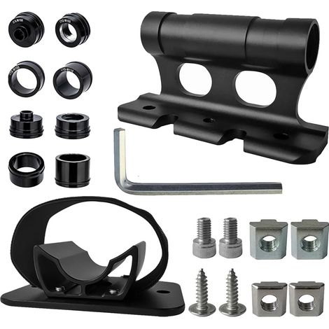 Support de fourche de vélo, support de roue avant de vélo de montagne à dégagement rapide avec support de fourche avant, ensemble de support de roue arrière pour voyage en plein air, transport de vélo (1/5)