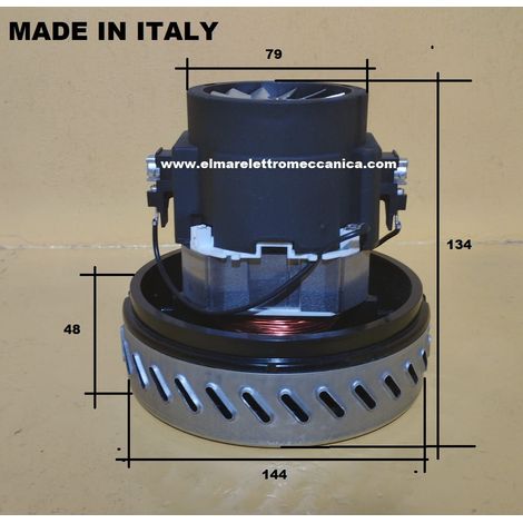 AMETEK ALFATEC By-pass Monostadio 1200 W motore aspirapolvere aspiraliquidi 04A