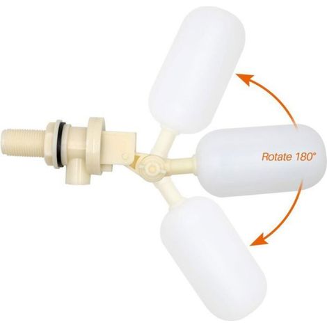 Robinet À Flotteur - 3/4 Pouces - Pour Abreuvoir Bovin Ovin Porcin - Arrêt Automatique À Boisseau Sphérique - Lot De 2 (1/4)