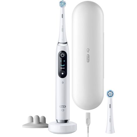 Oral-B iO 9S Erwachsener Rotierende-vibrierende Zahnbürste Weiß (1/3)