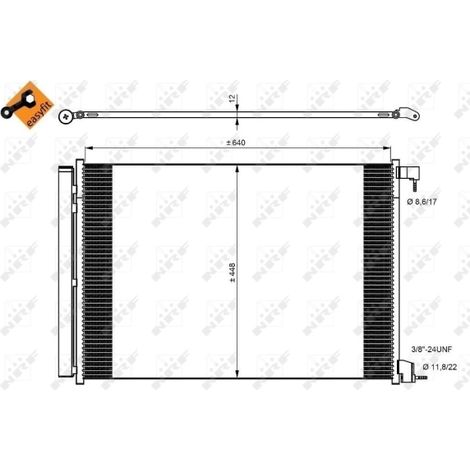 Condenseur, climatisation NRF 350082 MERCEDES-BENZ 0995000454 0995001354