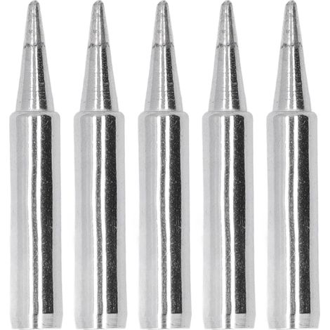 Lot de 5 pointes de fer à souder BGA station cuivre, kit embouts série 900M (forme conique type B) (1/5)