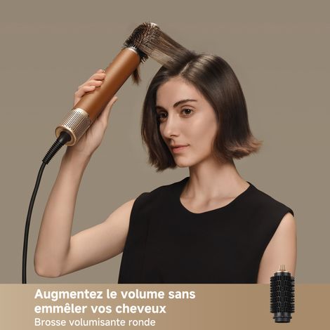 Dreame – Brosse soufflante à chaleur 1300 W – Longueur câble 2,8 m – Pour cheveux lisses et brillants – Technologie de coiffage avancée — vue 3