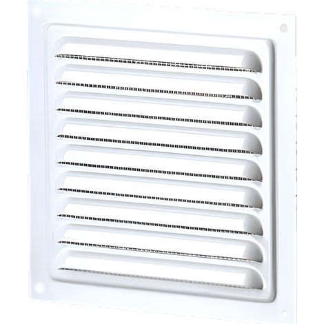 Grille d'aération métal 125x125mm pour coffret/armoire électrique