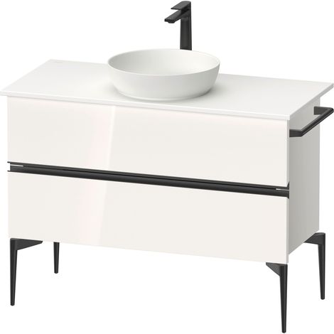 Duravit Sivida Meuble sous-lavabo sur console, 2 tiroirs, poignée