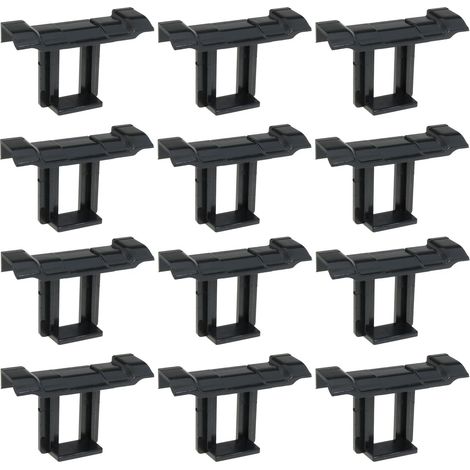 Lot de 12 clips de drainage pour panneaux solaires en polycarbonate - Clips de guidage d'eau photovoltaïques de 35 mm (1/5)