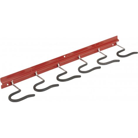 MOTTEZ 6-Haken-Halterung, H.11 x B.45 x T.1 cm MOTTEZ