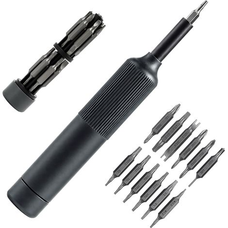 27 en 1 Kit de tournevis de précision, mini tournevis lunettes opticien, tournevis de precision pour montres, appareils électroniques, bricolage et réparation, pratique et portable (1/5)