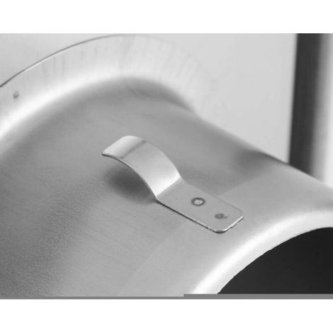 Grille D Aeration - Volet Anti Refoulement - Acier Inoxydable - Pour Conduits 125 Mm - 1 Piece (1/4)