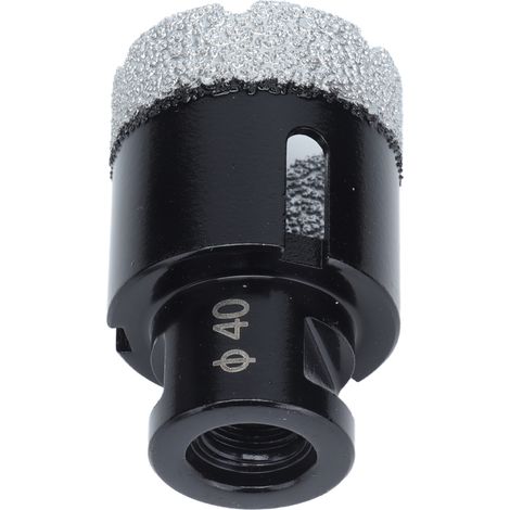 Forets diamantés M14 pour carrelage, trépan 40mm noir pour marbre et céramique