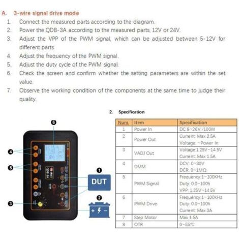 NALOOKAMIC Détecteur de Défaut D'actionneur Automobile, QDB 2A Détecteur de Défaut D'actionneur Automobile 12 à 24 V pour Détection D'électrovanne D'injecteur de Carburant de Bobine D'allumage (1/3)