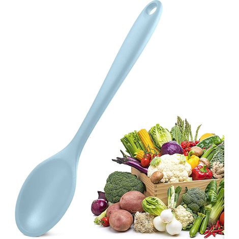 Cuillère En Silicone - Résistant À La Chaleur Jusqu'à 260 °C - Pour Cuisine, Pâtisserie Et Service - Sans BPA - Lot De 2 (1/5)