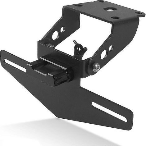 Support de plaque d'immatriculation arrière pour moto avec éclairage LED pour KTM Duke 125 250 390 Duke125 Duke250 Duke390 2017-2020 2021 2022 2023 (Noir) (1/4)