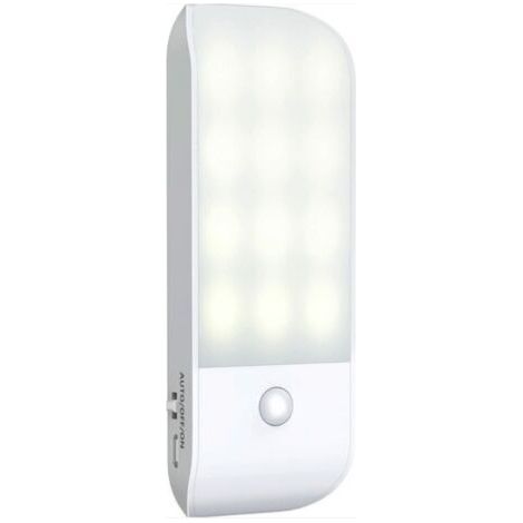 Veilleuse Led Automatique - Veilleuse Détecteur de Mouvement Rechargeables USB, ON/AUTO/OFF,Lampe de Placard Blanche Naturelle,Aimanté - pour Salon, Chambres, Escaliers, Armoires, Couloir (1/5)