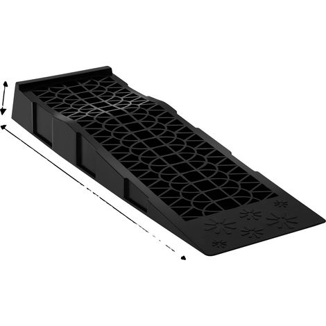 Rampe automobile, capacité de charge lourde, conception légère, noir (1/2)