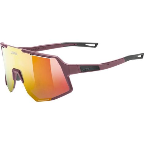 Lunettes multisports unisexes Uvex Sequenze CV à demi-monture, rouges (1/5)
