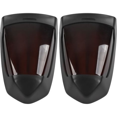 Lot de 2 lampes solaires LED intelligentes avec détecteur crépusculaire, éclairage extérieur pour jardin, décoration murale étanche, batterie intégrée incluse (réf. SLD0110) (1/5)