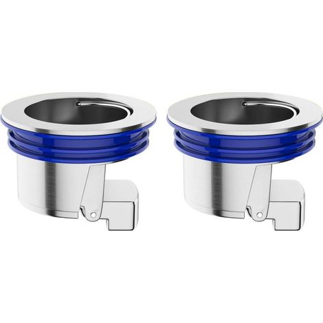Clapet Anti Odeur, 2 Pcs Bouchon Douche Anti-Retour, Siphon de Sol Déodorant à Fermeture Automatique pour Drain de Sol de Diamètre 33-40mm (1/5)