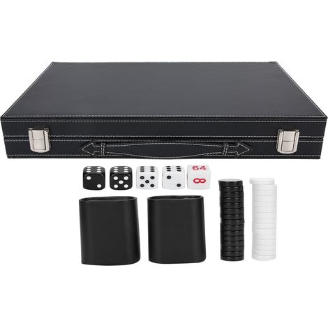 Coffret cadeau en polyuréthane pour jeu d'échecs, boîte en cuir pour plateau de backgammon, boîte de rangement (1/5)