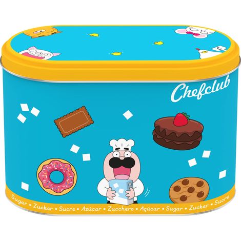 Boîte à Sucre Métal 1,5 kg Rangement Cuisine Enfant Conservation Alimentaire avec Couvercle Hermétique Compatible Tasses Doseuses Accessoire Ludique Dès 4 Ans (1/5)