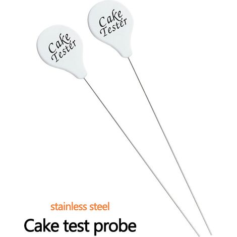 Lot en Acier Inoxydable Testeur de Gâteau Réutilisable Sondes Métalliques Aiguille à Gâteau (1/5)